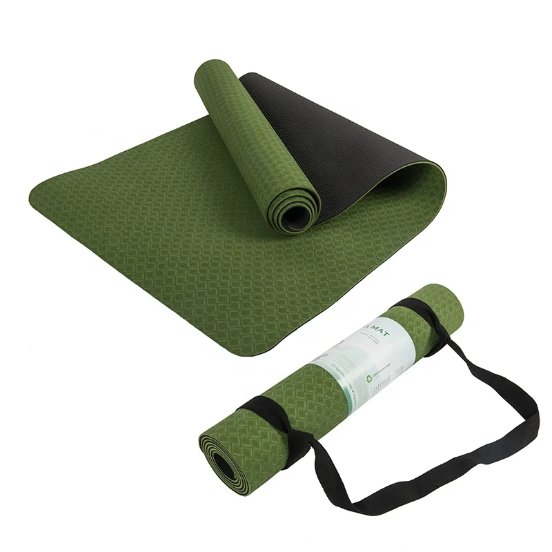 Yoga Fitness Logo Design - 6mm Green Black Custom logo Design