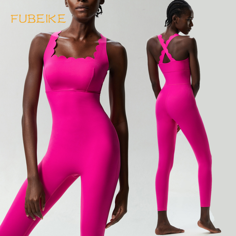 FUBEIKE Small Wave Beauty Back - Yoga Fitness Jumpsuit recension och pris