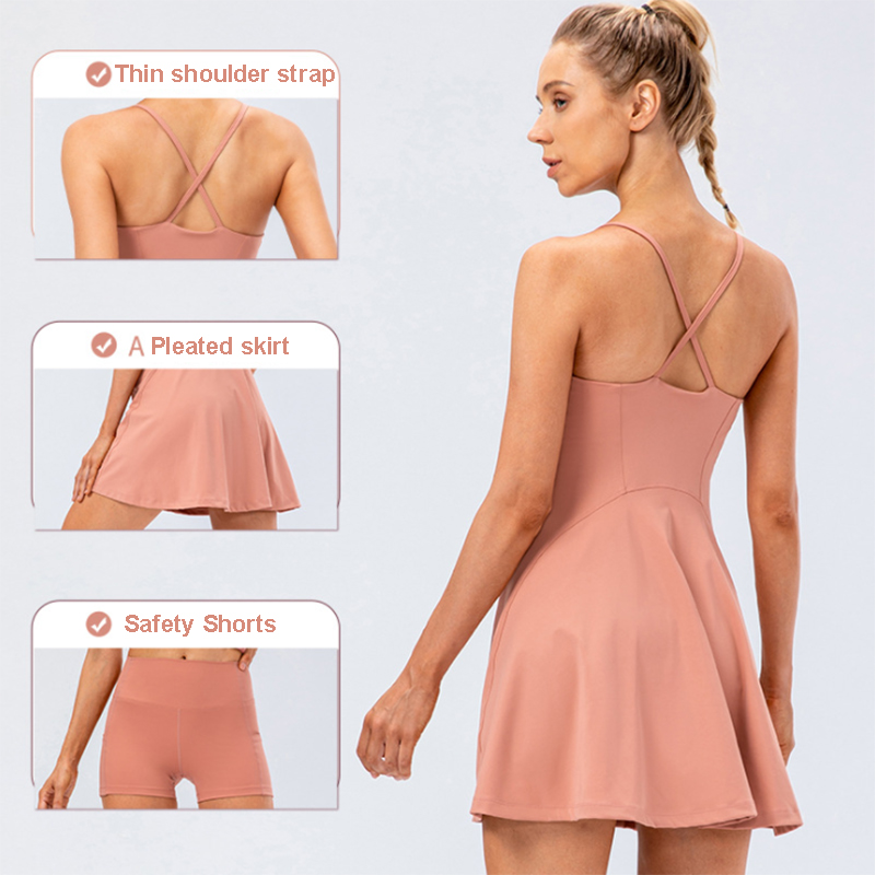 Women Tennis Yoga Skirt High S - Yoga Fitness Dress recension och pris