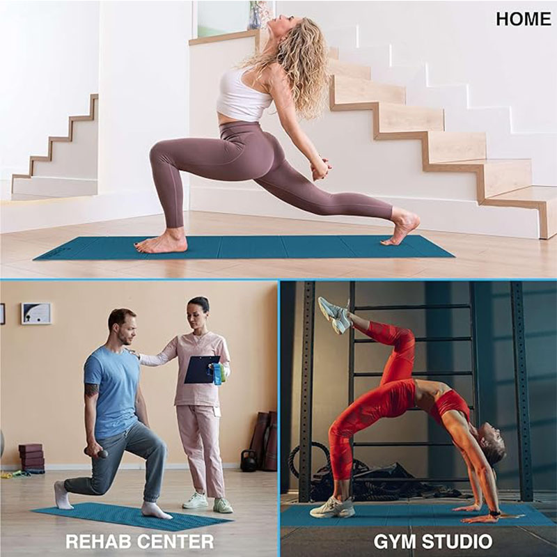 Custom TPE Non-Slip Yoga Mat E - Yoga Fitness Logo Design recension och pris