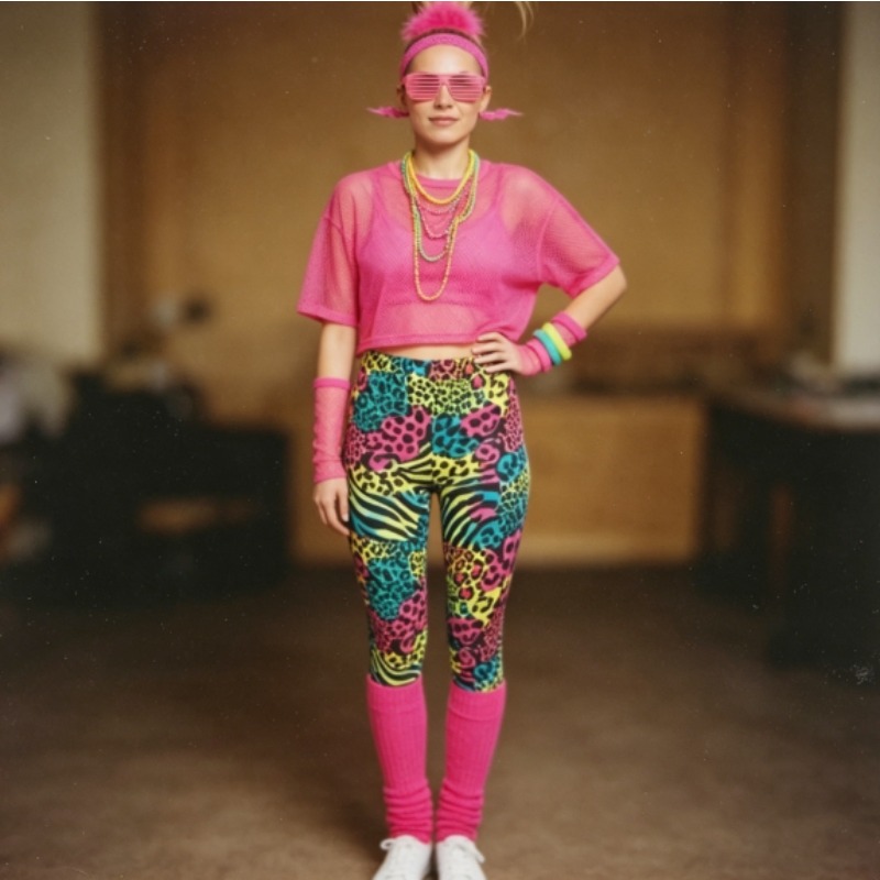 1980s Retro Dance Party Wear B - Yoga Fitness Holiday recension och pris