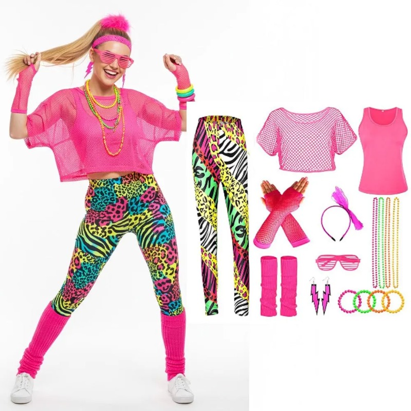 1980s Retro Dance Party Wear B - Yoga Fitness Holiday recension och pris