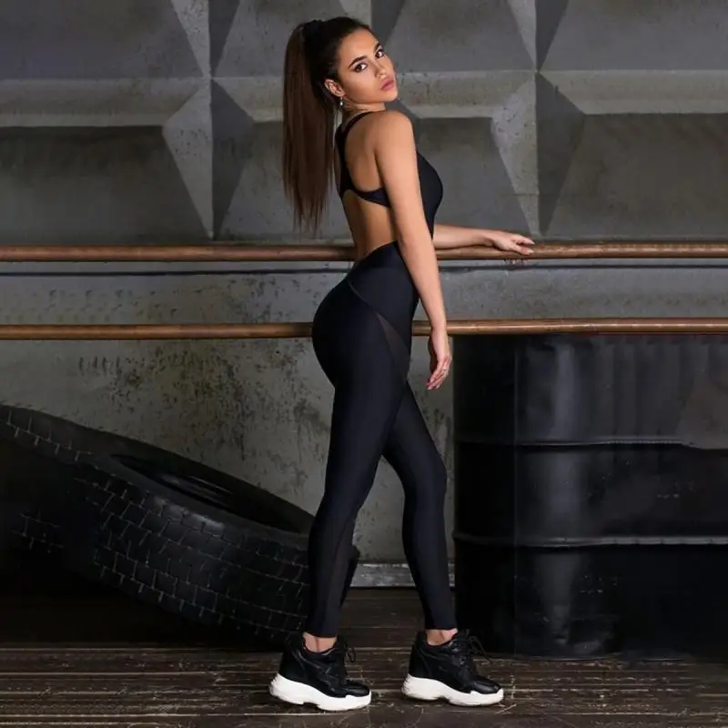 Oshoplive Women's Black Bodyco - Yoga Fitness Jumpsuit recension och pris