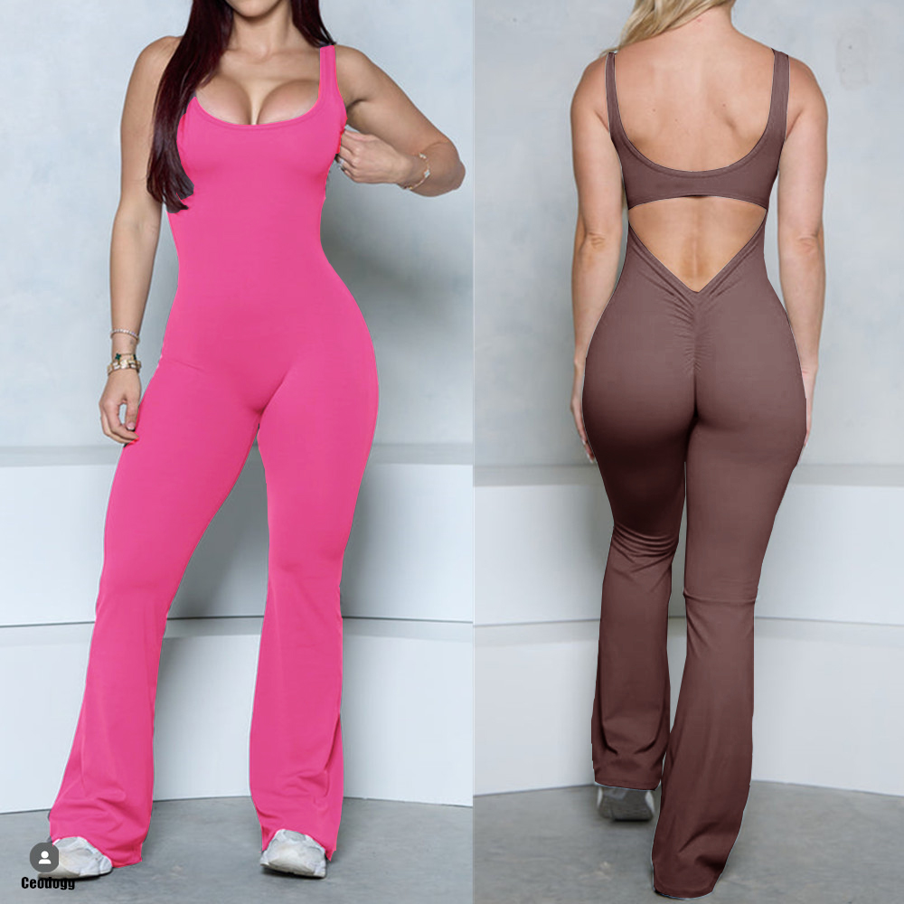 XS-XL New Pad Women Gym Yoga S - Yoga Fitness Jumpsuit recension och pris