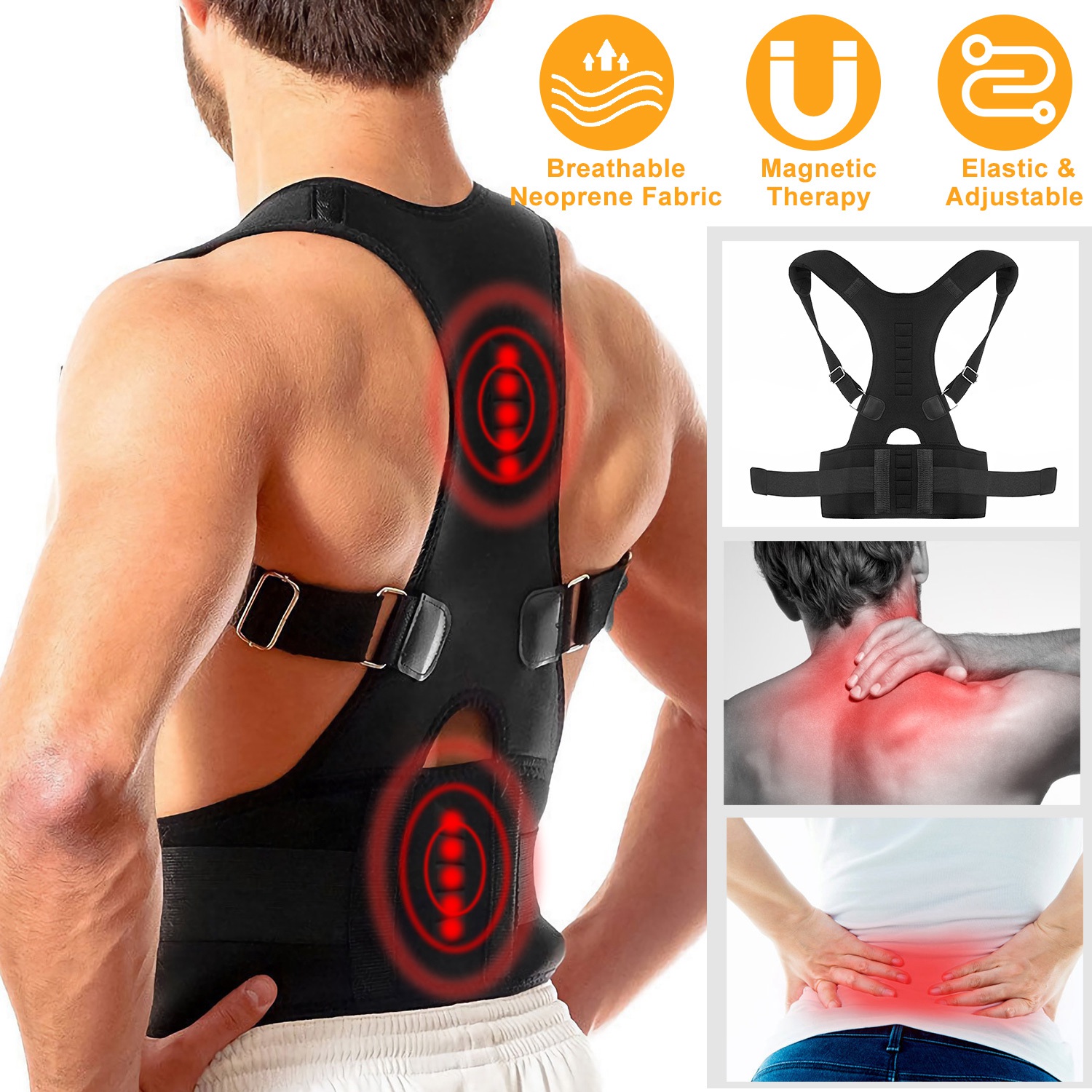Full Back Support Shapewear Po - Posture Corrector Back recension och pris