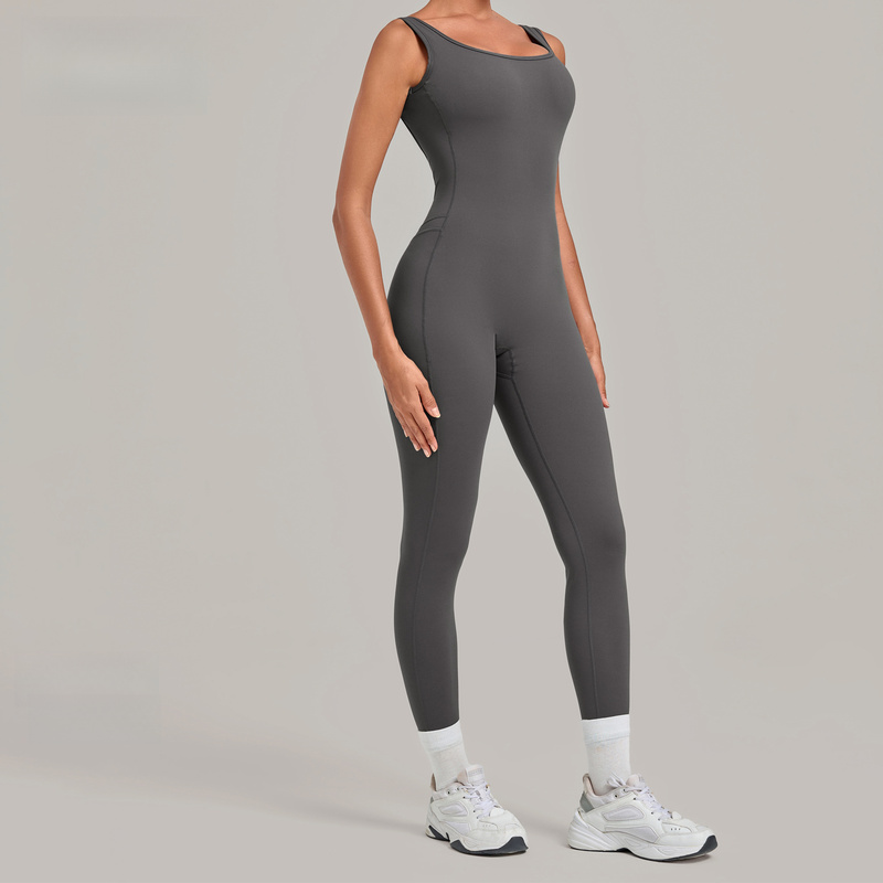 Yoga Jumpsuit With Deep Backle - Yoga Fitness Jumpsuit recension och pris