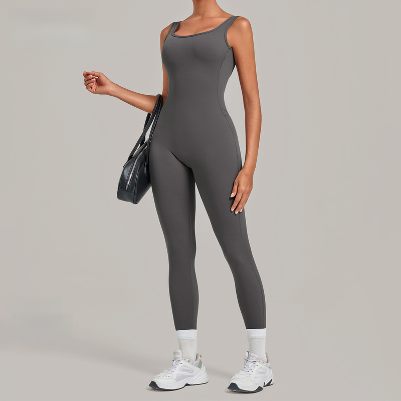 Yoga Jumpsuit With Deep Backle - Yoga Fitness Jumpsuit recension och pris